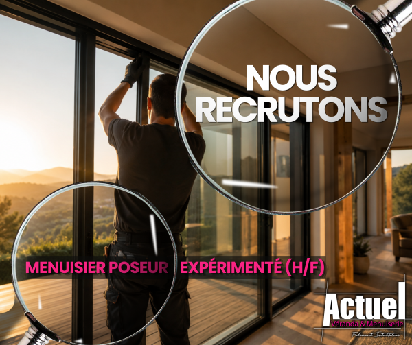 Recrute menuisier poseur expérimenté (H/F)